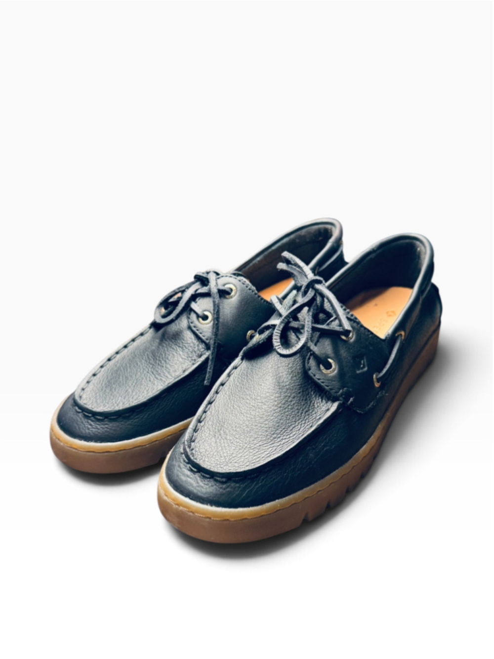 Womens Sperry keely Boat Shoes in Black and Brown size 9.5